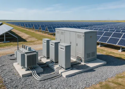 Utility solar substation equipment
