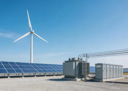 Wind and solar hybrid electrical yard